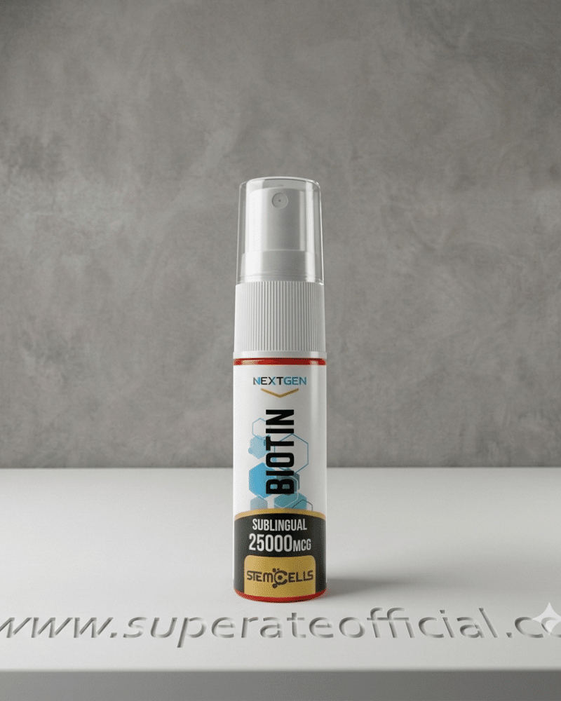 Biotina 25.000 mcg Sublingual en Spray con Células Madre - NextGen