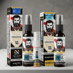 Minoxidil Master Deluxe 12% – NextGen 60 ml + Biotina Sublingual Nextgen GRATIS