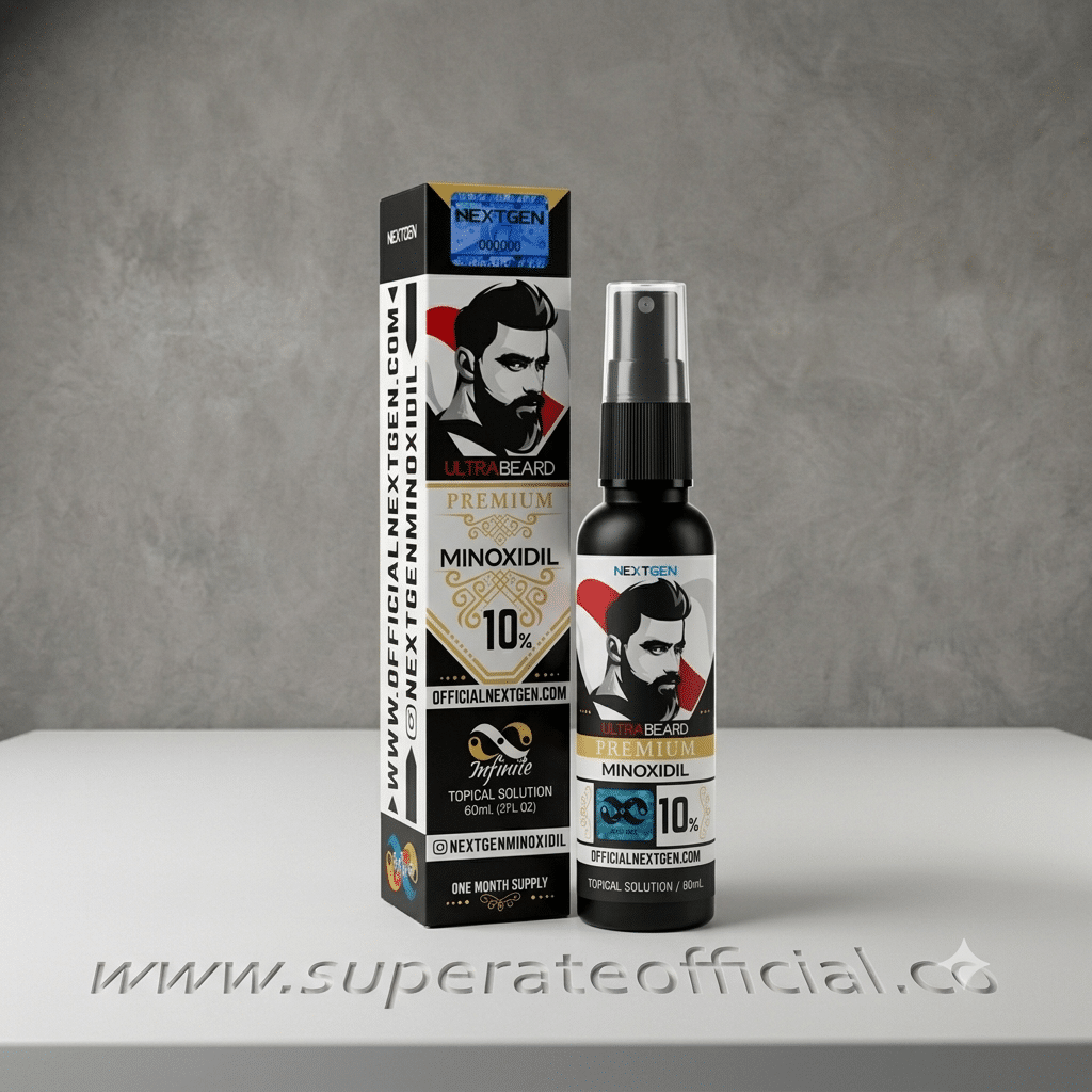 Minoxidil Ultrabeard Premium 10% – NextGen 60 ml