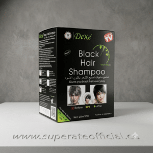 Shampoo Cubre Canas Sin Amoniaco – Caja Eco Color Negro 10 Sobres