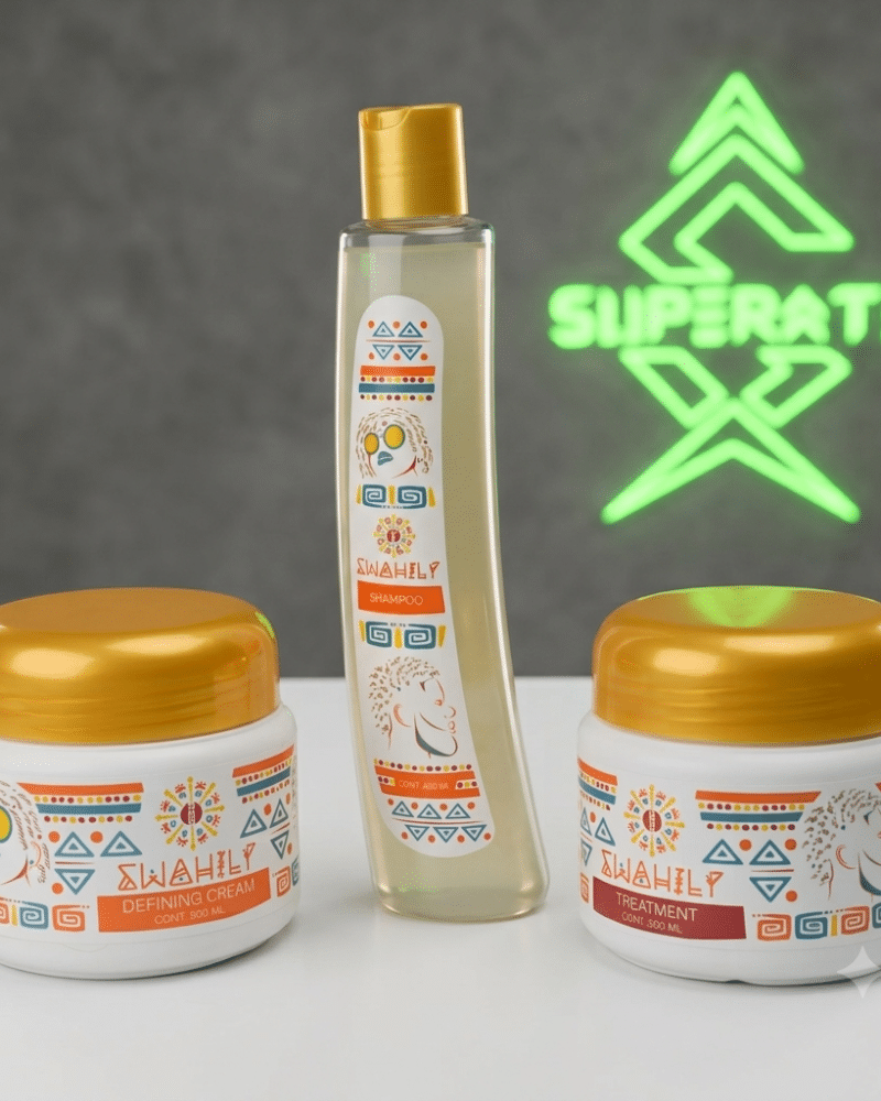 KIT Swahily - Shampoo, Tratamiento, Crema para Peinar