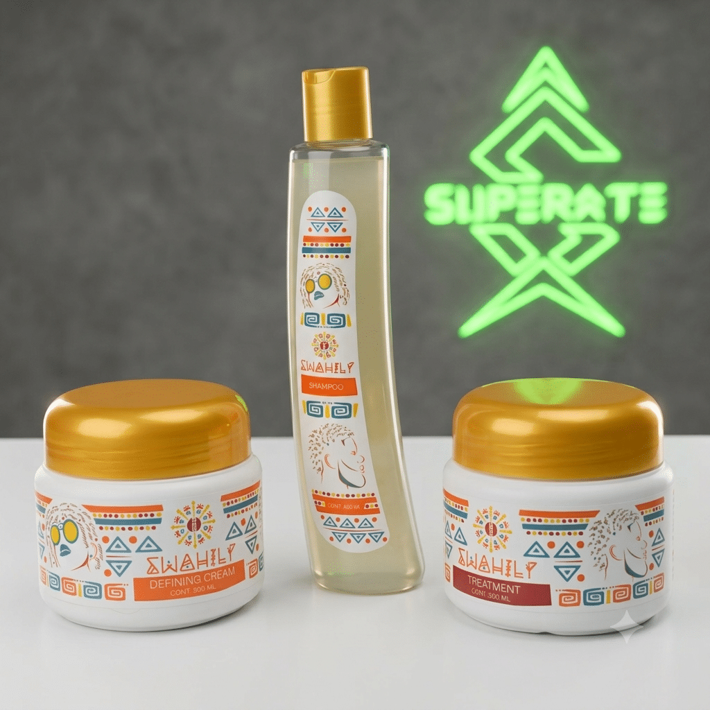 KIT Swahily - Shampoo, Tratamiento, Crema para Peinar