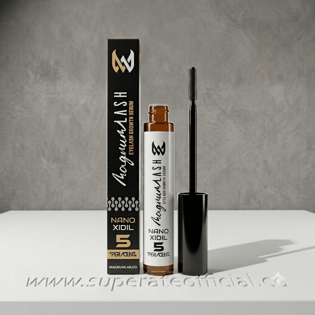 Magnum Lash Nanoxidil (Pestañas) – Magnum 12 ml + Jabón Neutro para Cejas y Pestañas GRATIS