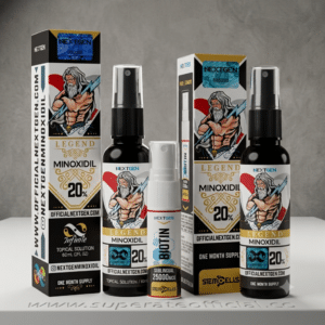 Minoxidil Legend 20% – NextGen 60 ml + Biotina Sublingual Nextgen GRATIS