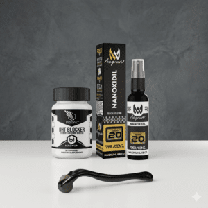 KIT CRECIMIENTO MÁXIMO — Nanoxidil + Dermaroller + DHT Blocker