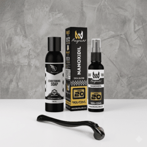 KIT BARBA ELITE — Nanoxidil + Dermaroller + Jabón Acondicionador