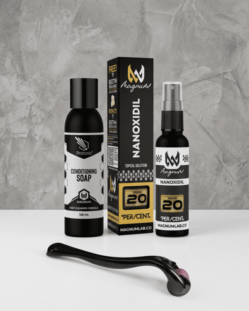 KIT BARBA ELITE — Nanoxidil + Dermaroller + Jabón Acondicionador