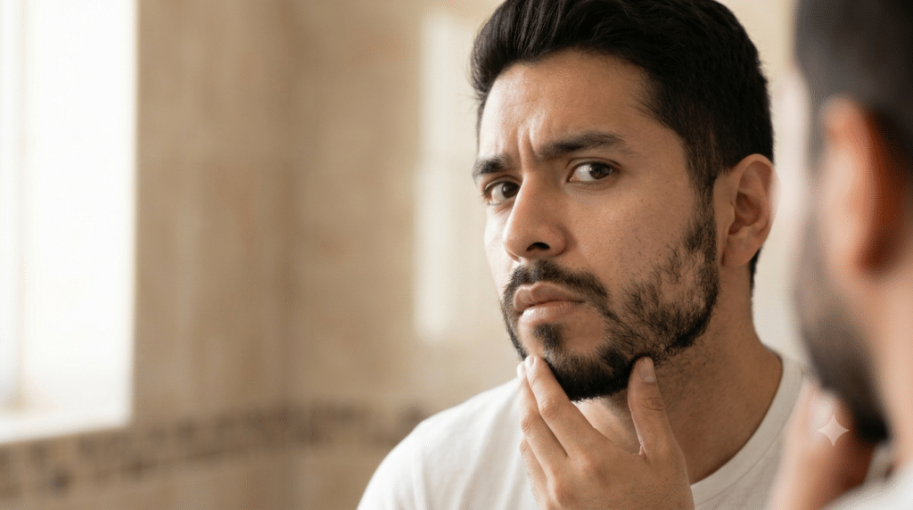 Por qué un lado de tu barba crece más rápido que el otro